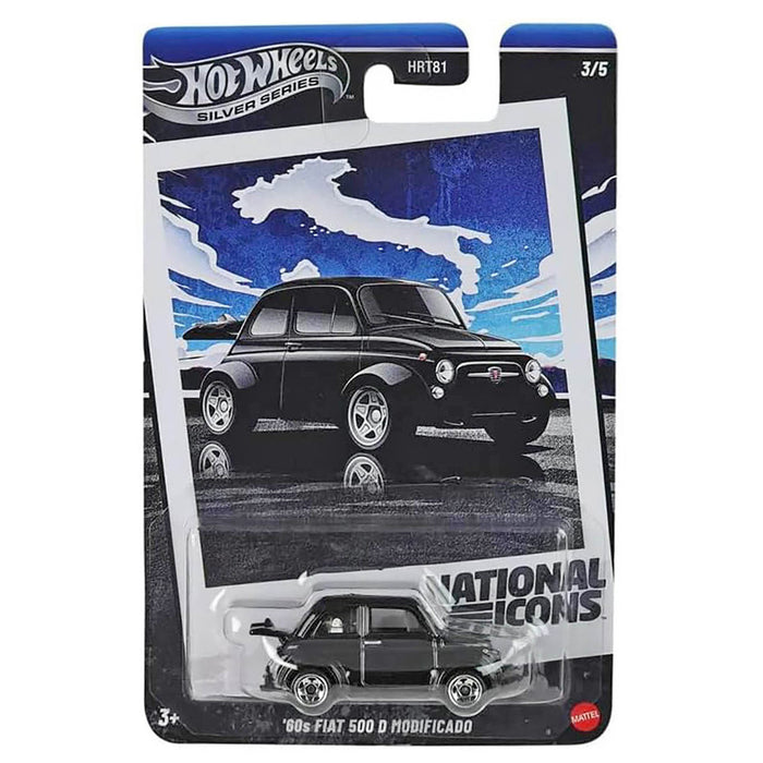 Hot Wheels Silver Series: National Icons: 60's FIAT 500 D Modificado Car (3/5)