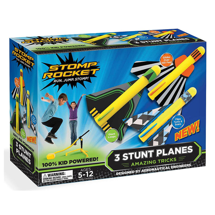 Stomp Rocket 3 Stunt Planes Kit