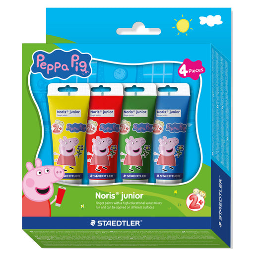 Staedtler Peppa Pig Noris Junior Finger Paints (4 Pack)