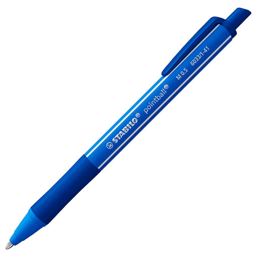 STABILO pointball colorful Ultramarine Ballpoint Pen with Blue Ink (2 Pack)