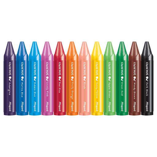 Maped Color'Peps My First Wax Jumbo Crayons (12 Pack)