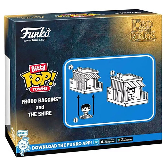 Funko Bitty Pop! Towns: The Lord of the Rings: Frodo Baggins and The Shire Vinyl Figures