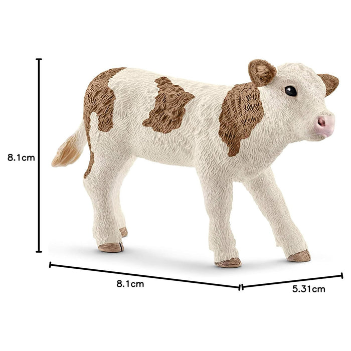Schleich Simmental Calf Figure