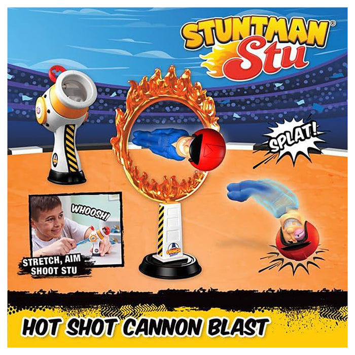 Stuntman Stu Hot Shot Cannon Blast Playset