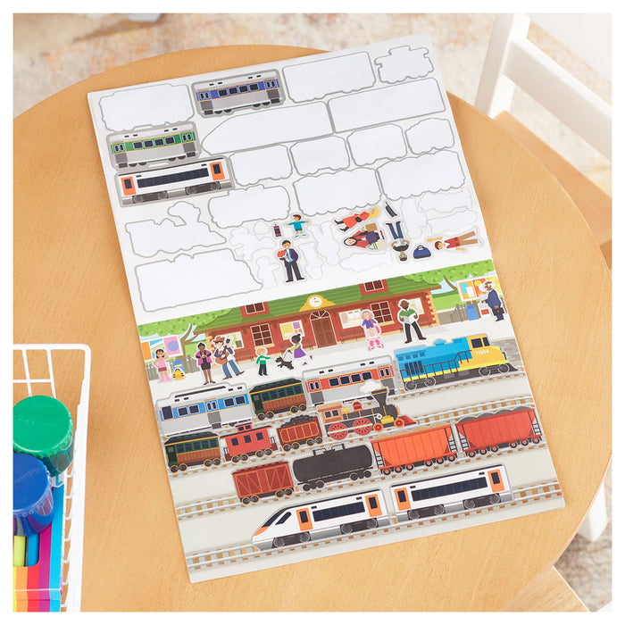 Melissa & Doug Reusable Sticker Pad Vehicles