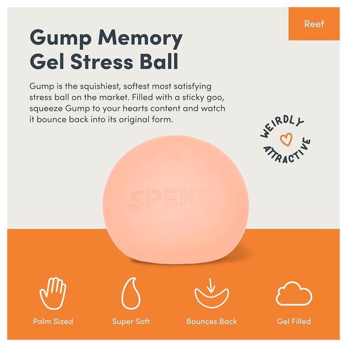 Speks Gump Jumbo Reef Memory Gel Stress Ball