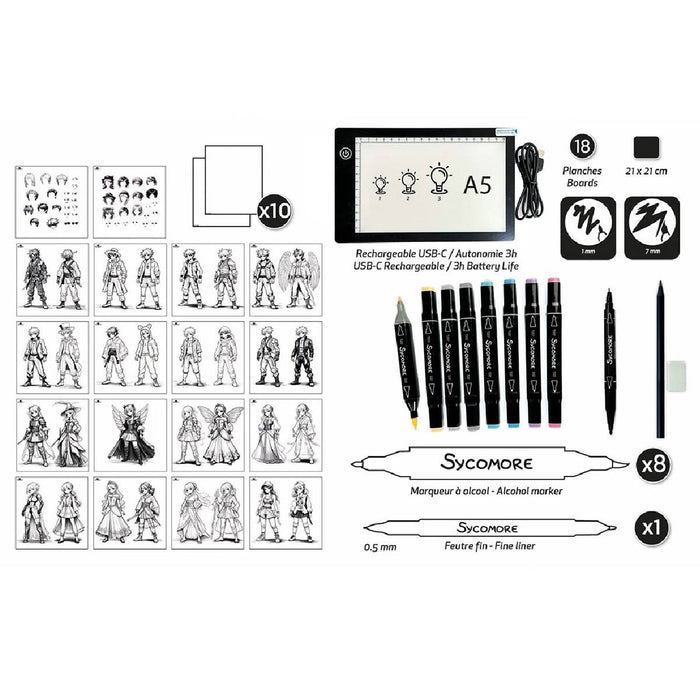 Sycomore Artissimo Manga Rechargeable Light Pad