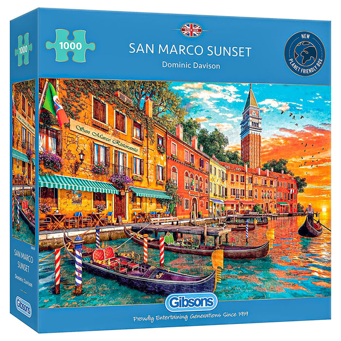 Gibsons San Marco Sunset 1000 Piece Jigsaw Puzzle
