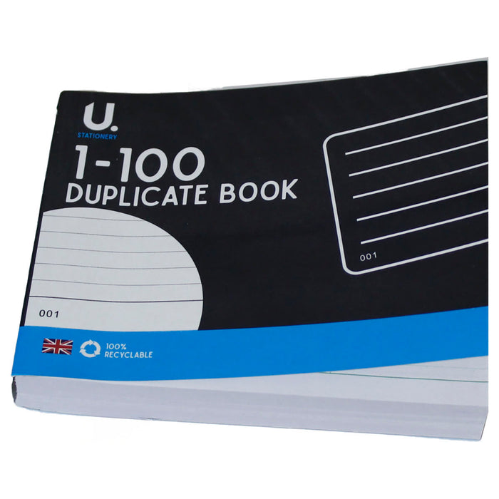 Duplicate Book 1-100 Pages Record Keeping