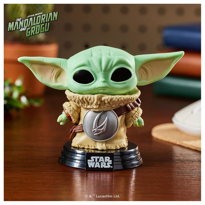 Funko Pop! Star Wars: The Mandalorian and Grogu: Grogu with Mudhorn Chest Armour Bobblehead Figure #819