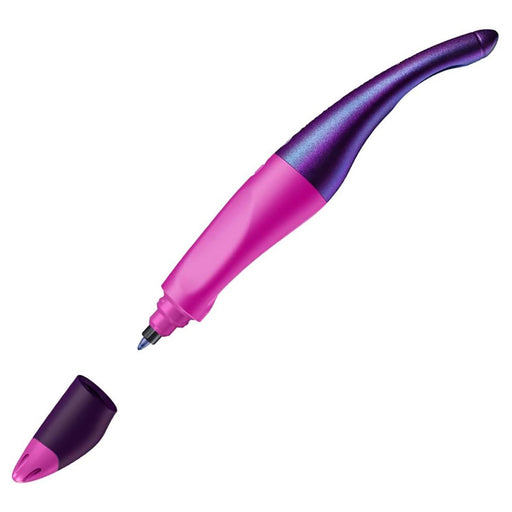 STABILO EASYoriginal Holograph Refillable Handwriting Rollerball Pen Magenta Right Handed Grip