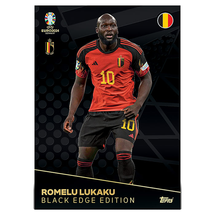 Romelu Lukaku Black Edge Edition Match Attax EURO 2024 Card