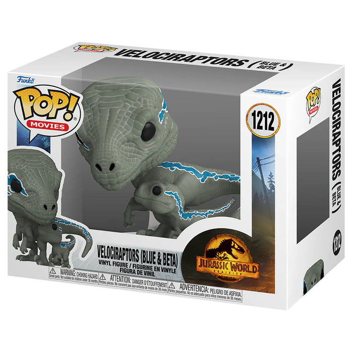 Funko POP! & Buddy: Jurassic World: Dominion - Velociraptors (Blue & Beta) #1212