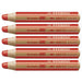 STABILO woody 3-in-1 Multi-talented Red Pencil (5 Pack)