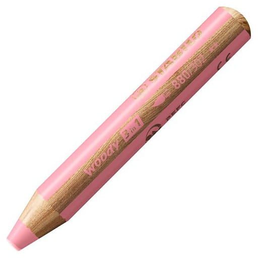STABILO woody 3 in 1 Multi-talented Pastel Pink Pencil 
