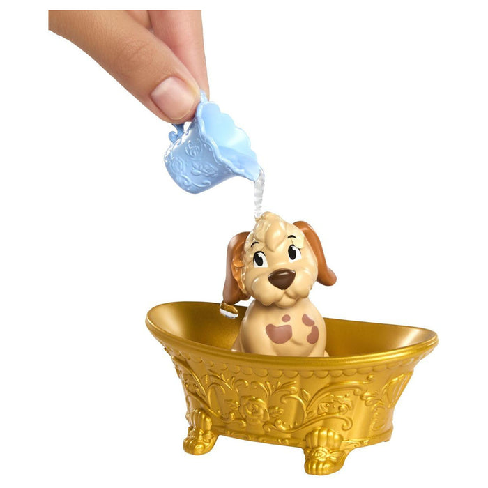Disney Princess Belle Doll Bathe & Brush Dog Playset