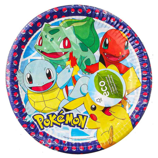Pokémon 23cm Eco Friendly Paper Plates (8 Pack)