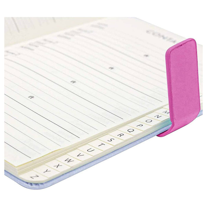 Floral Satin Birthday and Address A5 Book