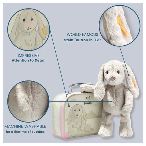 Steiff Hoppie Rabbit & Suitcase Soft Toy