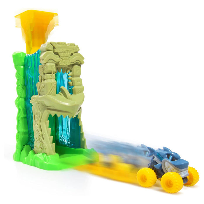 Hiot Wheels Monster Jam Megalodon Jungle Blaster Playset