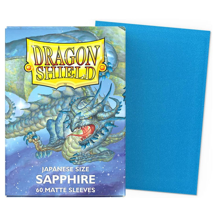 Dragon Shield Japanese Size Sapphire 60 Matte Sleeves