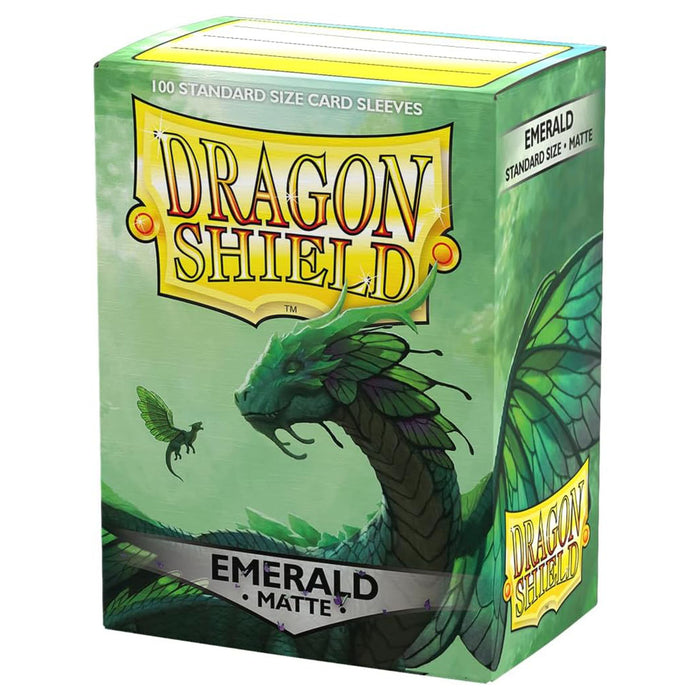 Dragon Shield Emerald Matte Standard Size Card Sleeves (100 Pack)