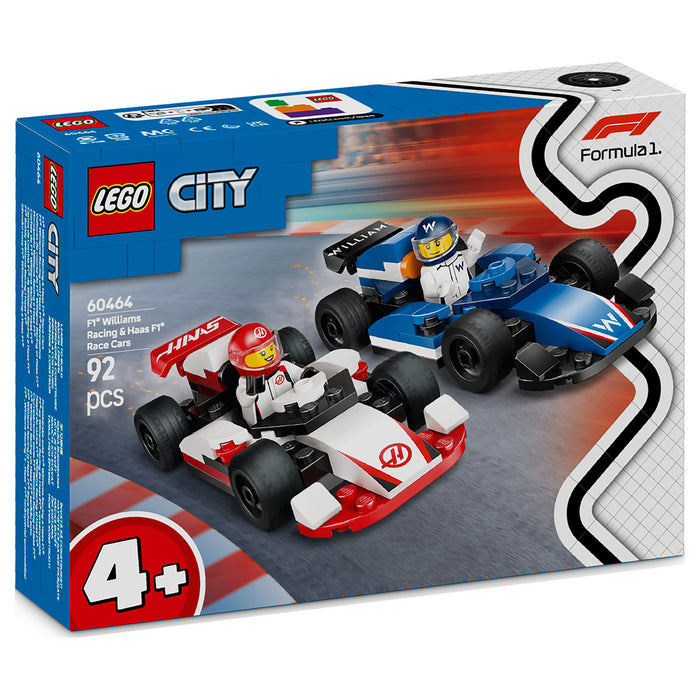 LEGO City F1 Williams Racing & Haas F1 Race Cars Buiding Set