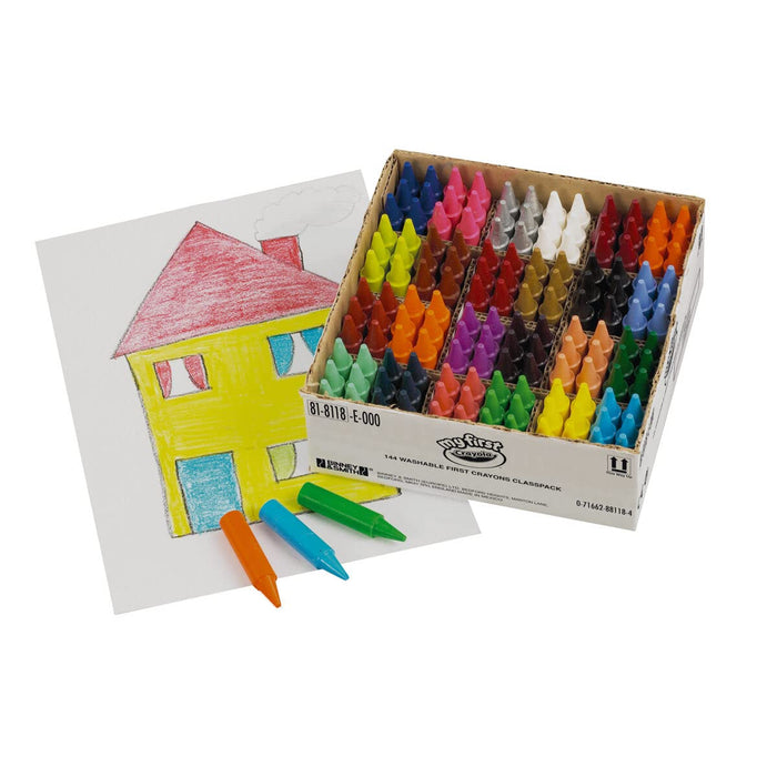 Crayola My First 144 Washable Crayons Classpack