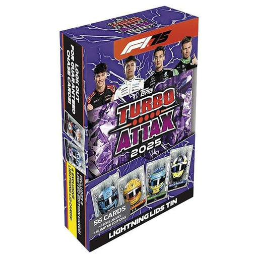 F1 Turbo Attax 2025 Mega Tins Lightning Lids