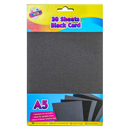 Artbox 30 Sheets Black Card