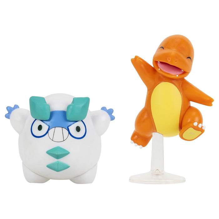 Pokémon Galarian Darumaka & Charmander Battle Figure Pack