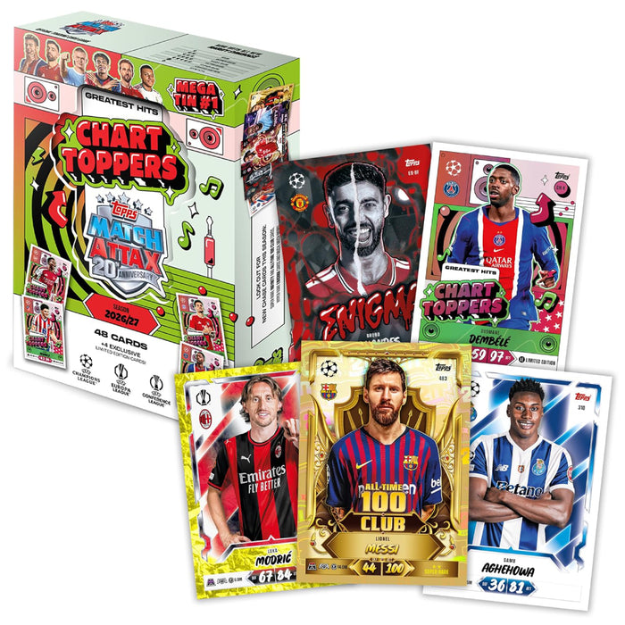 Topps Match Attax 20th Anniversary UCC 2026/27 Chart Toppers Mega Tin #1