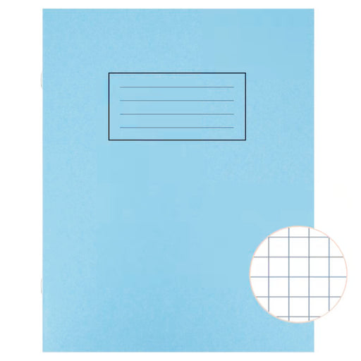 Silvine A4 7mm Squared Exercise Book 80 Pages Blue