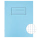 Silvine A4 7mm Squared Exercise Book 80 Pages Blue