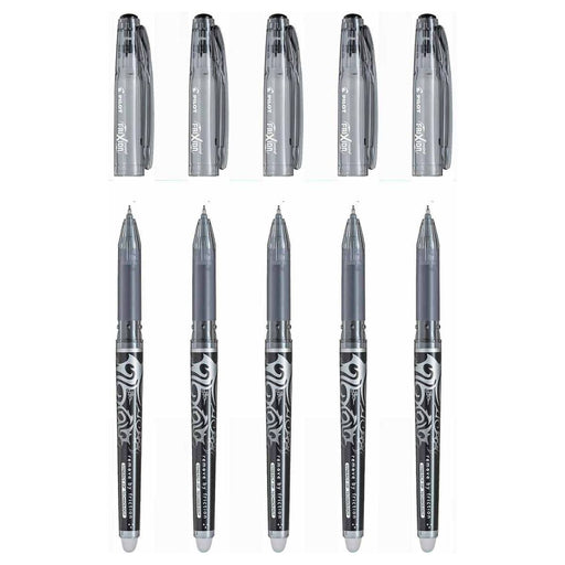 Pilot FriXion Point F 0.5 Erasable Black Gel Ink Rollerball Pen (5 Pack)