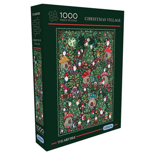 Gibsons The Art File: Christmas Village 1000 Piece Jigsaw Puzzle