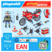 Playmobil Motorcycle & Oil Spill Incident Playset