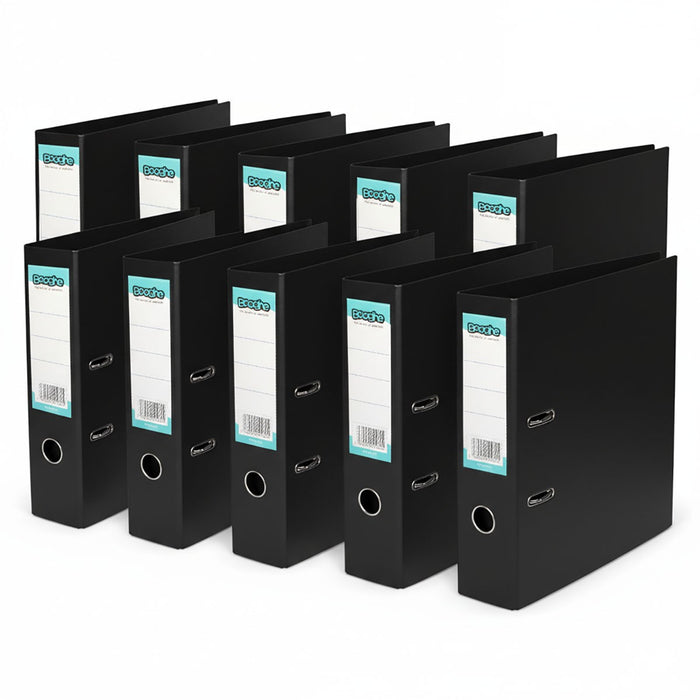 Lever Arch A4 File Black 10 Pack