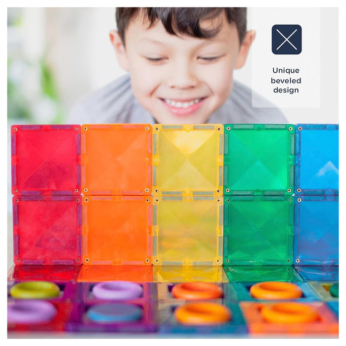 Connetix Magnetic Tiles Rainbow Mini Pack 24 Pieces