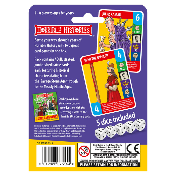 Horrible Histories Battle Card Games - Stone Age