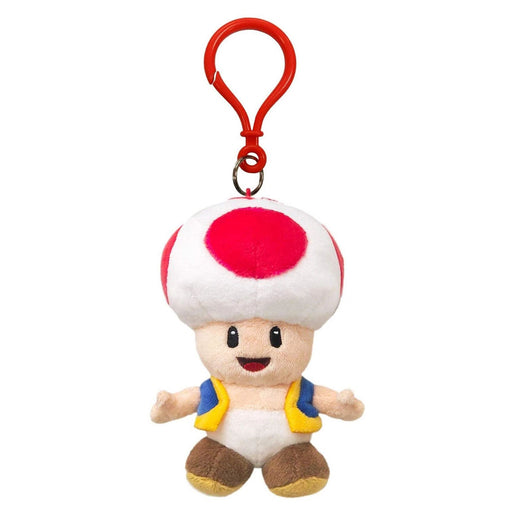 Super Mario Toad Plush Keychain