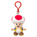 Super Mario Toad Plush Keychain