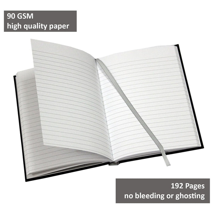 Pukka Pad A5 Case Feint Ruled Black Notebook