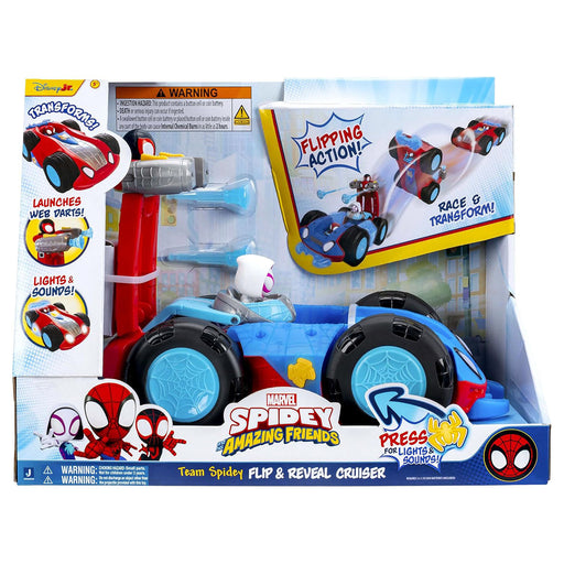 Marvel Spidey and his Amazing Friends: Team Spidey Flip & Reveal Cruiser Vehicle