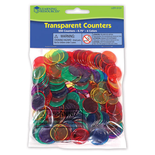 Learning Resources Transparent Counters (250 Pack)