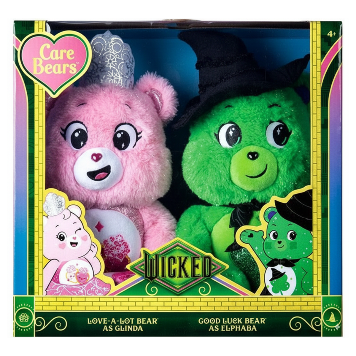 Care Bears x Wicked Glinda and Elphaba 35cm Plush (2 Pack) — Booghe