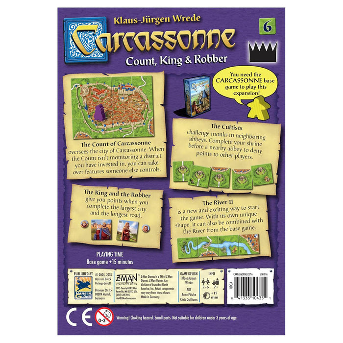 Carcassonne: Count, King & Robber Expansion 6 Game