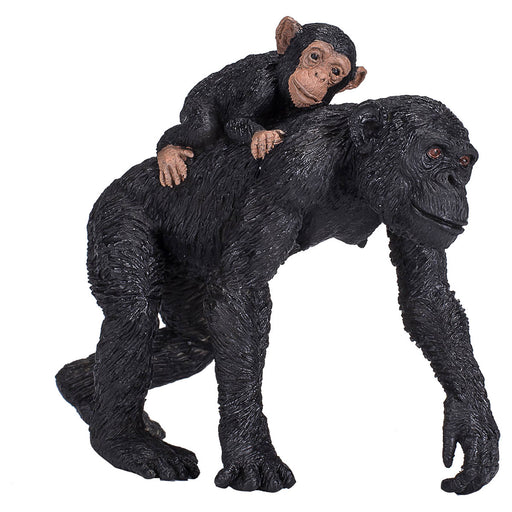 Mojo Fun Wildlife Chimpanzee with Baby Figure