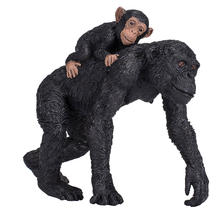 Mojo Fun Wildlife Chimpanzee with Baby Figure