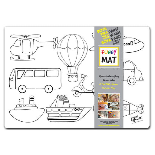Funny Mat Vehicles Colouring Protection Mat 
